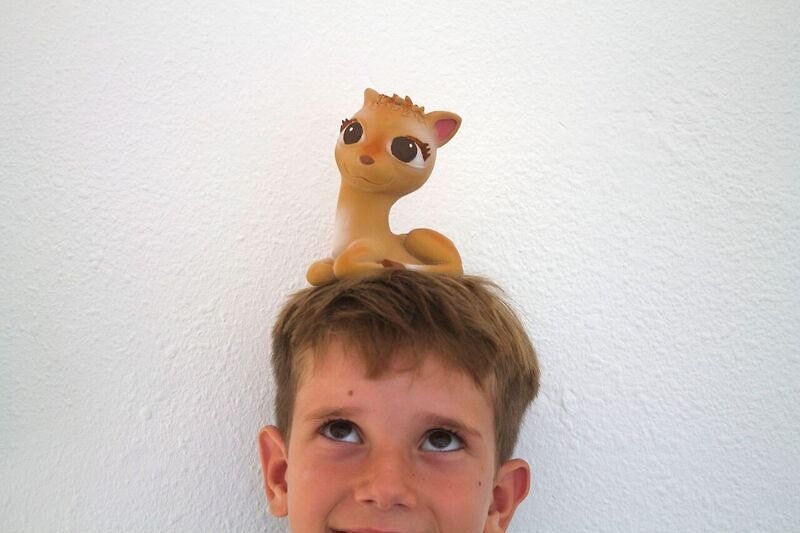 Spain Oli & Carol | deer spot | natural non-toxic rubber solid tooth device / bath toys / green toys - Kids' Toys - Rubber Brown