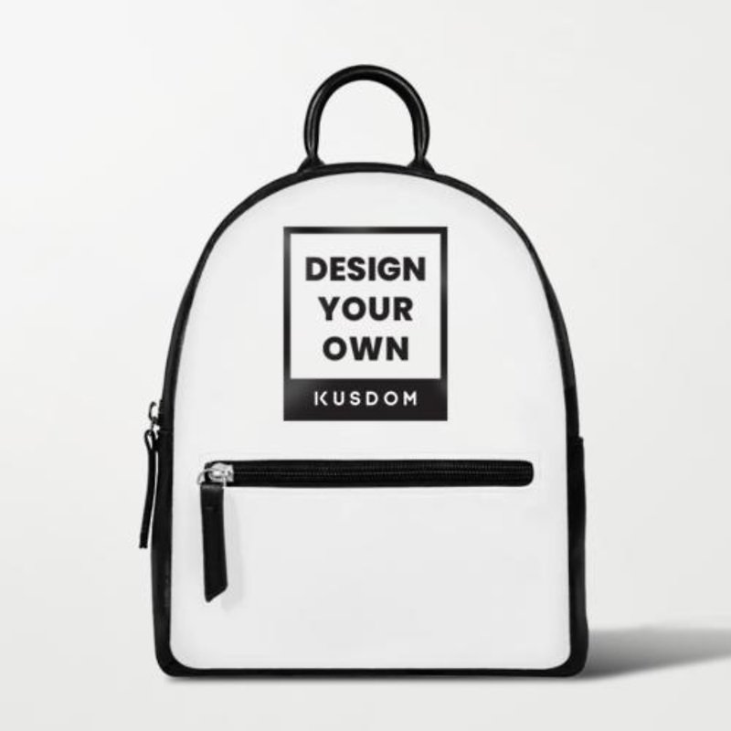 [Customized Gift] Mini Backpack│Student Backpack/Outdoor Bag/Backpack/Handbag - กระเป๋าเป้สะพายหลัง - หนังเทียม สีดำ