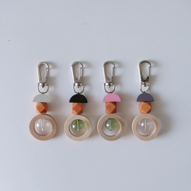Wood beads keychain (Custom) - Charms - Wood 