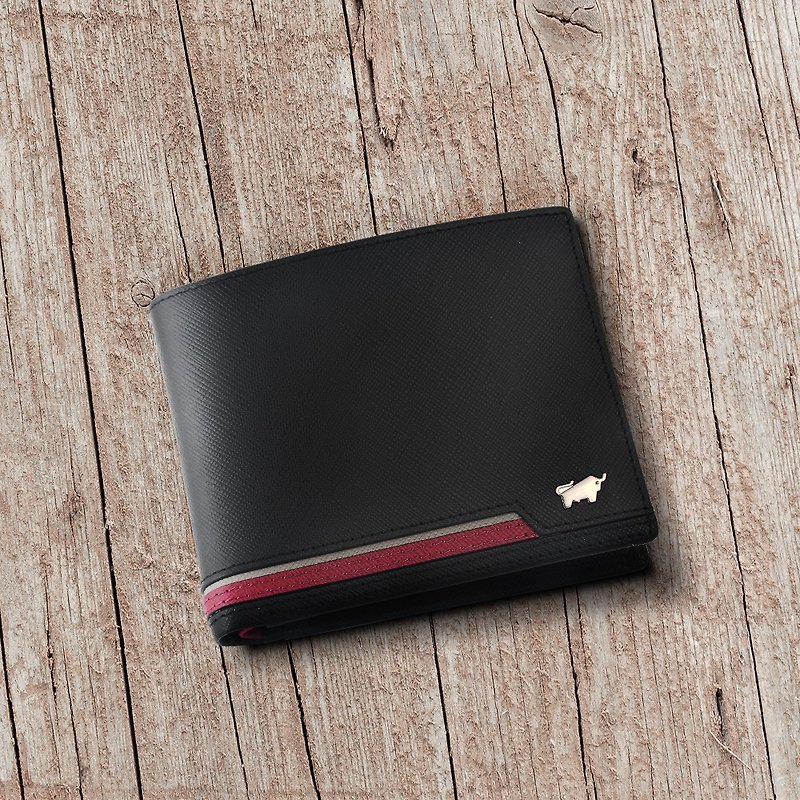 【BRAUN BUFFEL】Flying Bull 5 Card Clear Window Wallet-Black/BF362-316-BK - Wallets - Genuine Leather Black