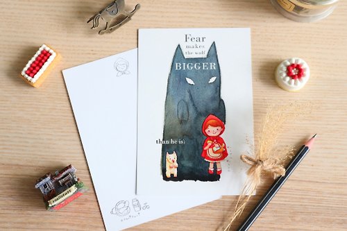tuckoparipari Little Red Riding Hood | Postcard
