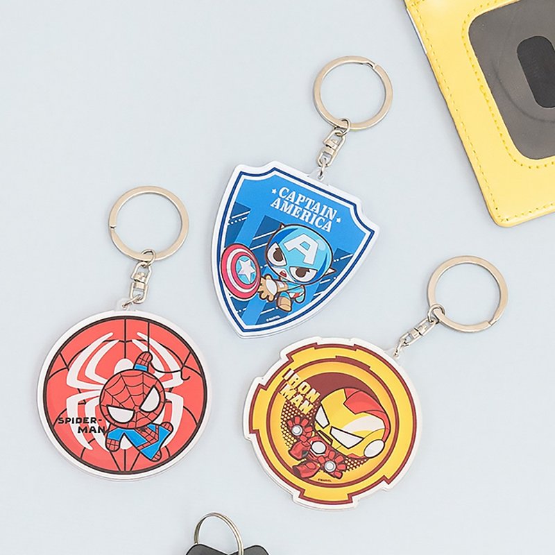 Marvel MARVEL Acrylic double-sided pendant keychain Iron Man Captain America Spider-Man - Keychains - Other Materials 