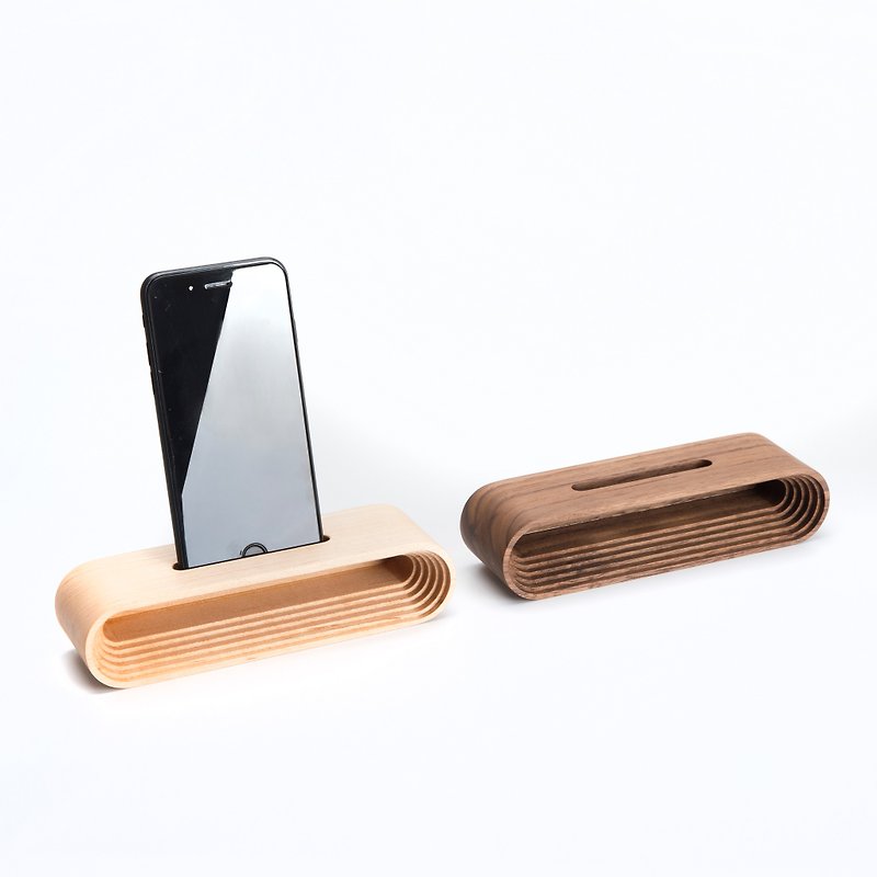 Solid wood mobile phone amplifier-small theater model - ลำโพง - ไม้ สีทอง