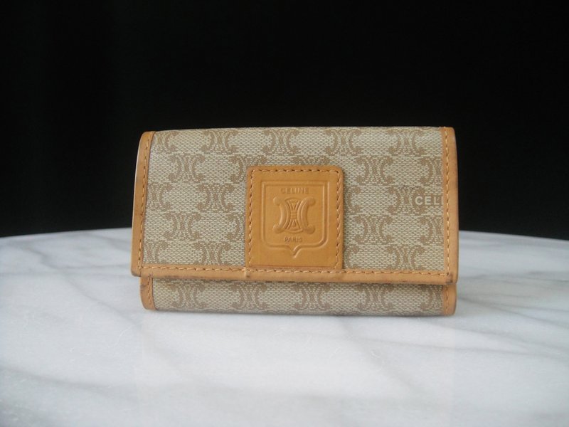 【老時光 OLD-TIME】早期二手義大利製CELINE鑰匙包 - 鑰匙圈/鑰匙包 - 其他材質 多色