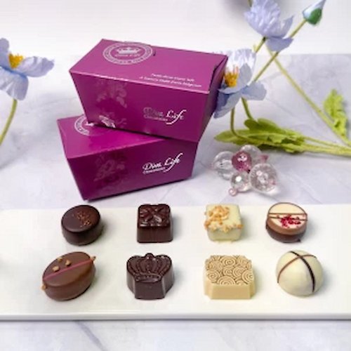 Diva Life 全球著名的比利時巧克力品牌 【Diva Life】比利時夾心巧克力16入組- 輕巧盒兩盒裝