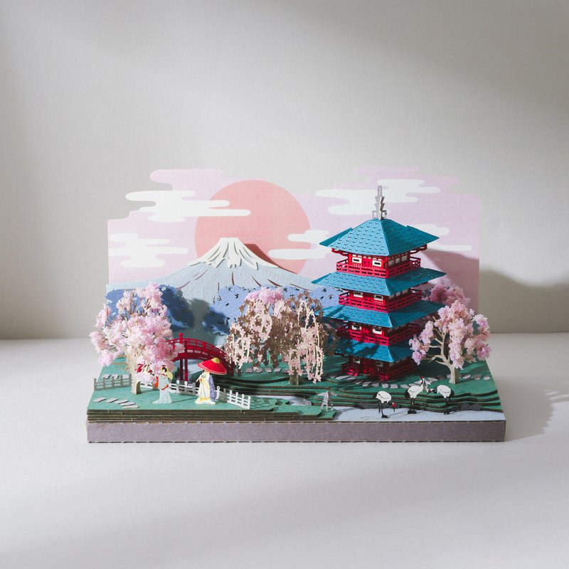 【Jeantopia】 DIY Material Pack【Fuji】 | 9025150 Paper Landscape - Wood, Bamboo & Paper - Paper 