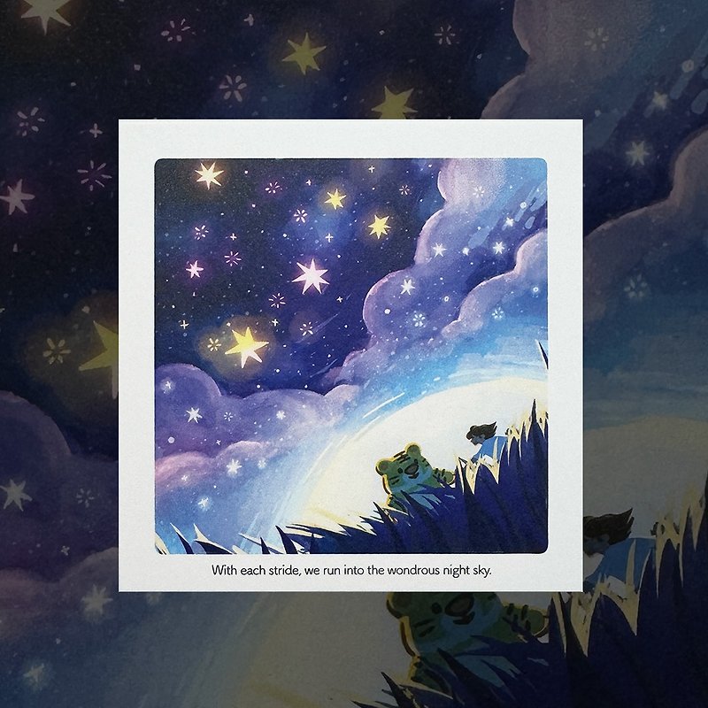 Heading for the Starry Sky | Postcards - การ์ด/โปสการ์ด - กระดาษ สีเขียว