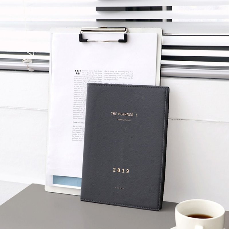ICONIC 2019 Classic Moon L (Time Limit) - Monarch Grey, ICO53214 - Notebooks & Journals - Paper Gray