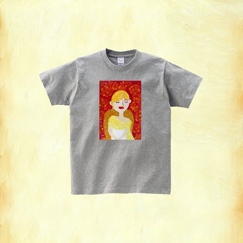 中性短䄂純棉T恤 | 玫瑰女人 | K藝術家 - 中性衛衣/T 恤 - 棉．麻 多色