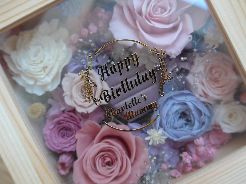 [Flower Box] LOVE Preserved Flower Box Proposal Flower Box Wedding Gift - ช่อดอกไม้แห้ง - พืช/ดอกไม้ สึชมพู