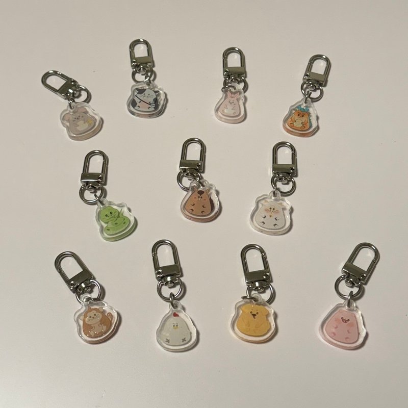 Mini Candy Pendant-Soft Candy Style-2cm-POM - พวงกุญแจ - อะคริลิค หลากหลายสี