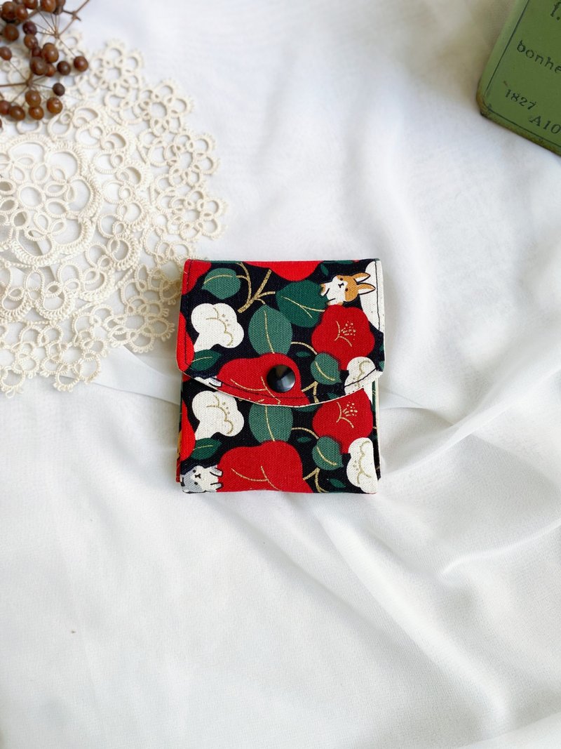 [Good Day Handmade] Handmade Card Holder Coin Purse Handmade Cloth Bag Christmas Gift - กระเป๋าคลัทช์ - ผ้าฝ้าย/ผ้าลินิน หลากหลายสี