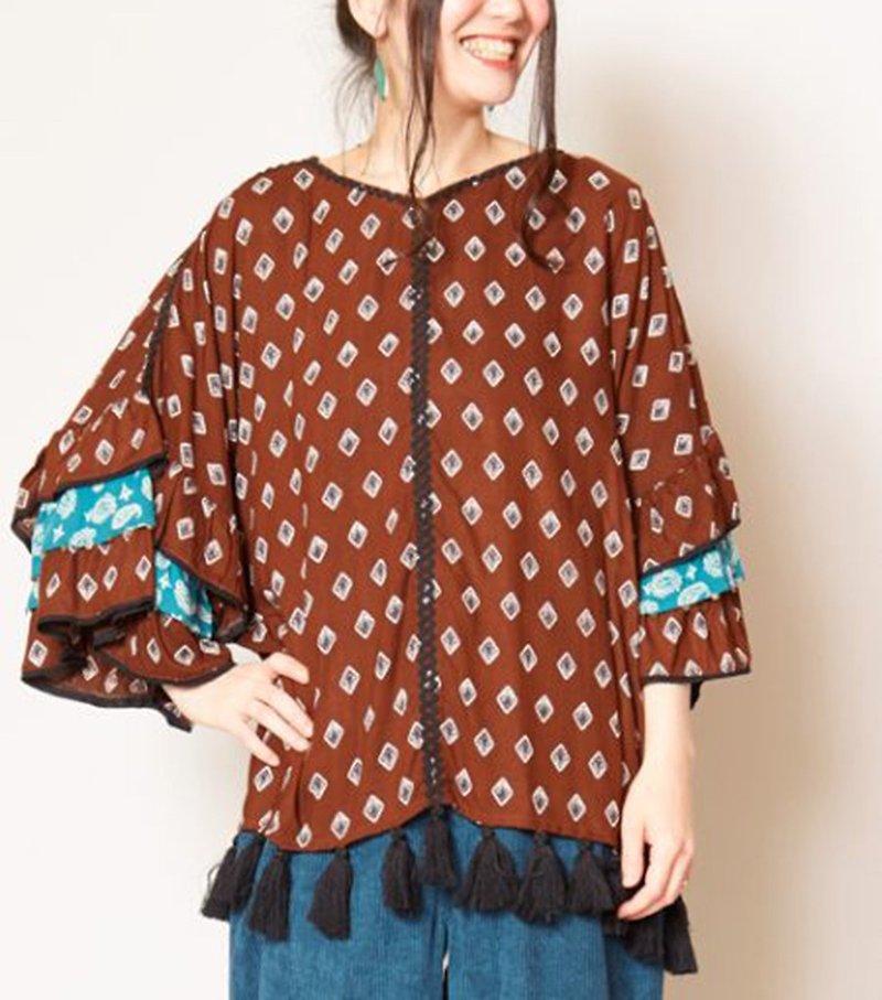 New listing forest department national gorgeous blouse IDS-8316 - เสื้อผู้หญิง - วัสดุอื่นๆ 