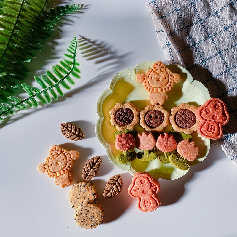 Goat flower viewing biscuit picnic box - Handmade Cookies - Fresh Ingredients Multicolor