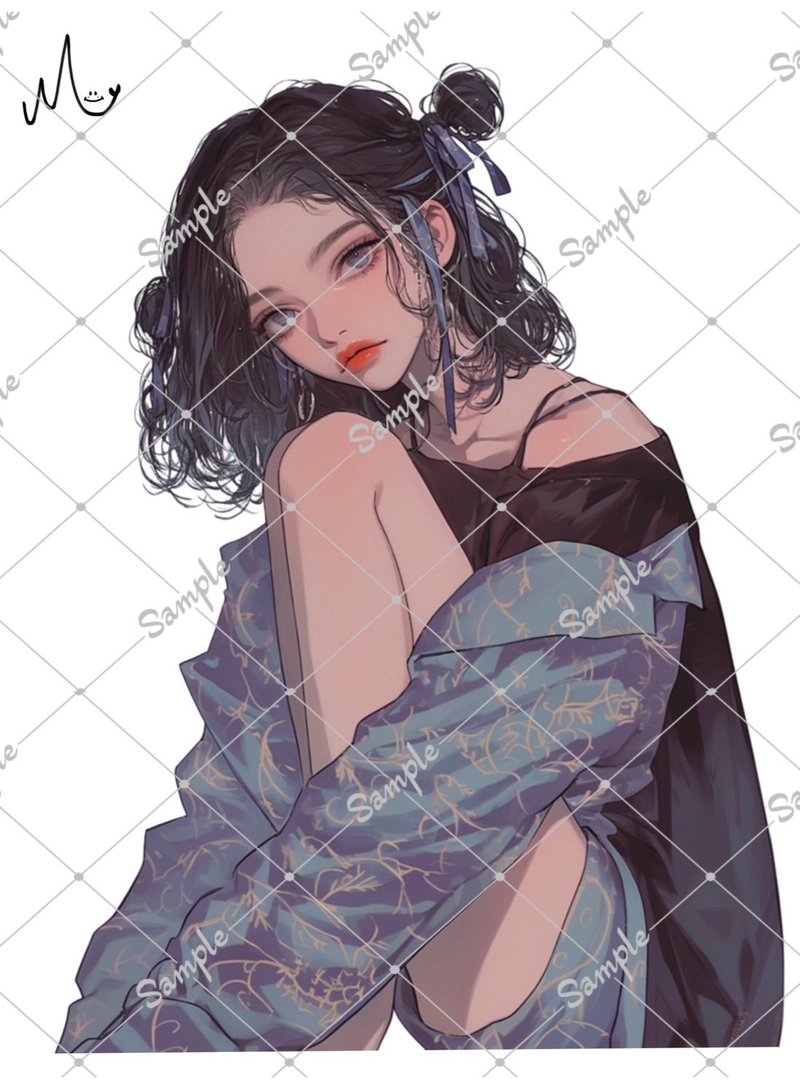 オリジナル人物ステッカー - 貼紙 - 紙 