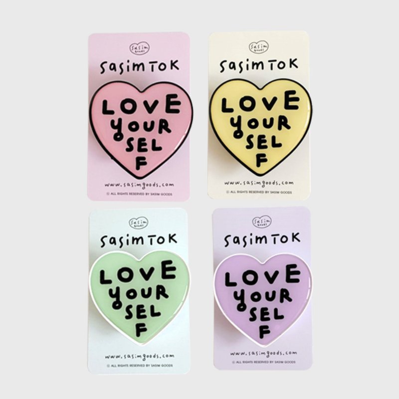 SASIM love yourself mobile phone airbag holder - ที่ตั้งมือถือ - พลาสติก 