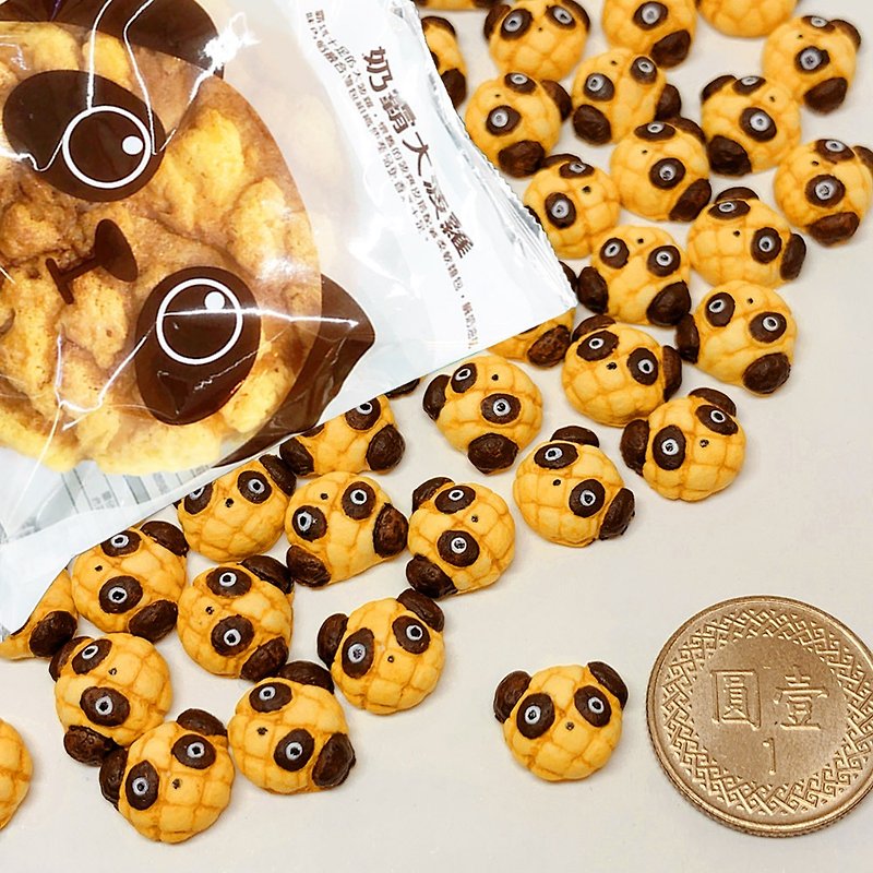 [Macro Food World] Hand-made cat bear pineapple bread earrings (single ear earrings) - ต่างหู - ดินเหนียว หลากหลายสี
