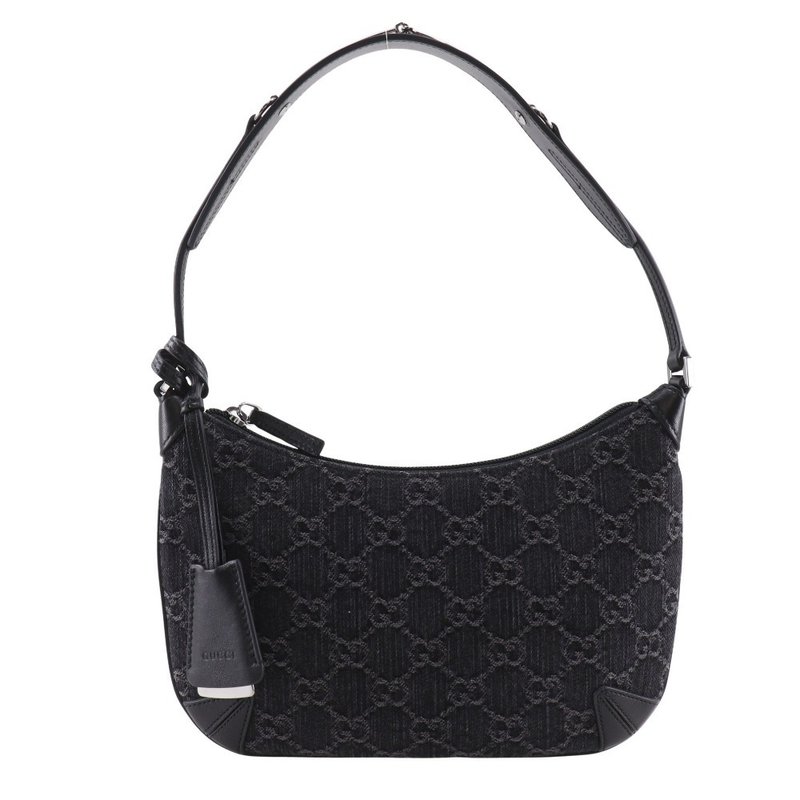 【日本直送】グッチ GUCCI ホースビット スリムスモールショルダー ショルダーバッグ GG 774719 デニム 黒 レディース【中古】 - 側背包/斜背包 - 棉．麻 黑色