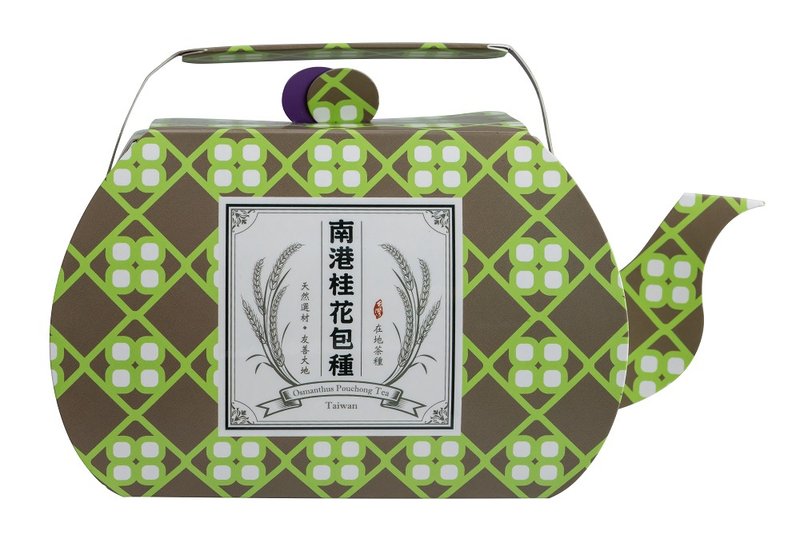 【六福莊】茶壺造型南港桂花包種茶禮盒 - 茶葉/茶包/水果茶 - 紙 紅色