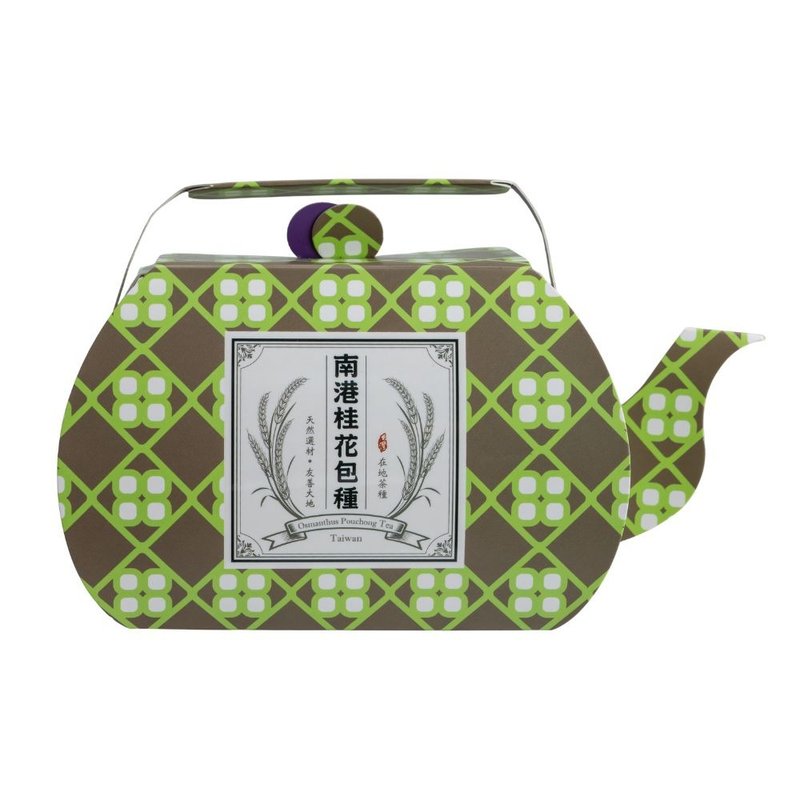 六福荘x六福村 ティーポット型 南港キンモクセイ包種茶ギフトセット 公式直営 ギフトシリーズ - ティーバッグ・茶葉 - 紙 レッド