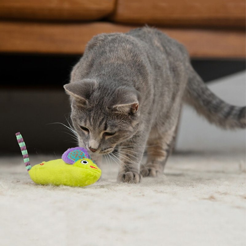 Green Magic Mightie Mouse Cat Toy - ของเล่นสัตว์ - วัสดุอื่นๆ 