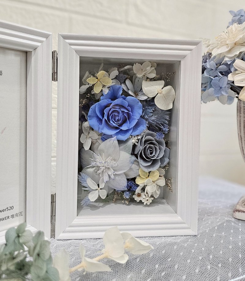 [Only Flowers] The window treasure box will preserve the best moments forever. The eternal flower photo frame commemorative gift - กรอบรูป - พืช/ดอกไม้ 