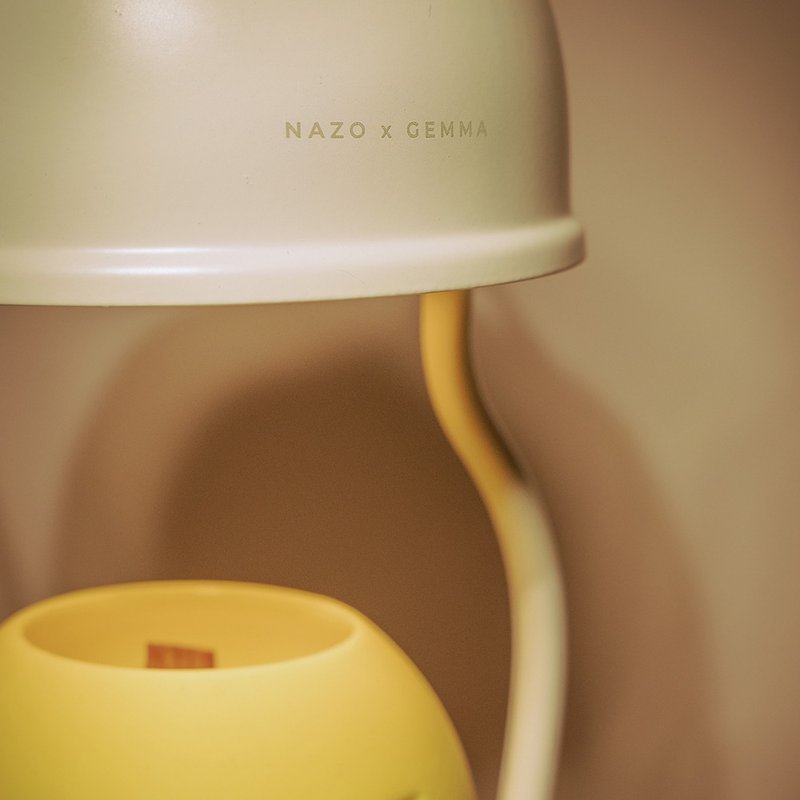 [限定ギフトボックス] NAZOxGEMMA 呉英傑 心温まるメルティング蝋ギフトボックス | キャンドル＆メルティングキャンドルランプ - 香水 - ステンレススチール ホワイト