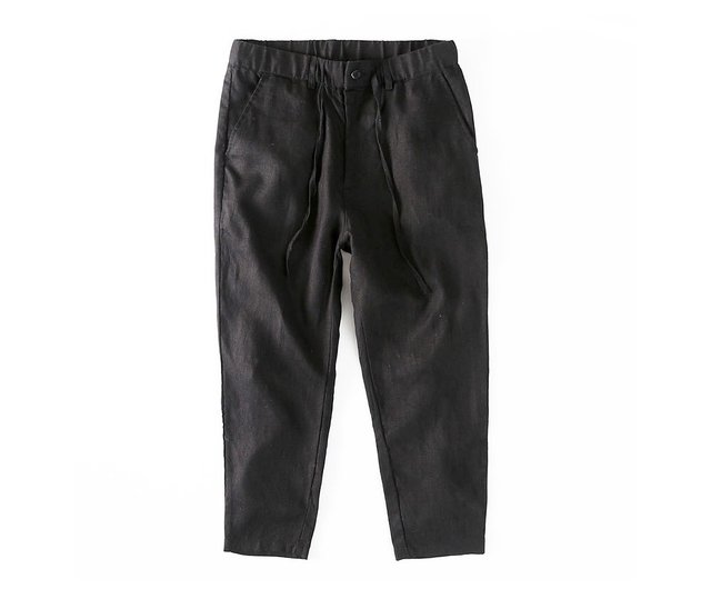 Japanese Linen Men's Casual Foot Pants