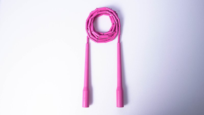 Skipping Rope, Death Barbie - Fancy Beat Rope (With Drawstring Pocket) - Fitness Equipment - Plastic Pink