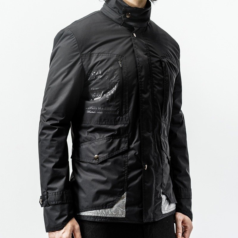 Insulated Utility Jacket 多功能保暖外套 - 男夾克/外套 - 聚酯纖維 黑色