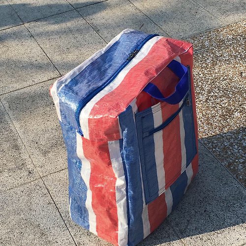 Hong Kong Style Red-white-blue shopping bag 香港製造紅白藍購物袋