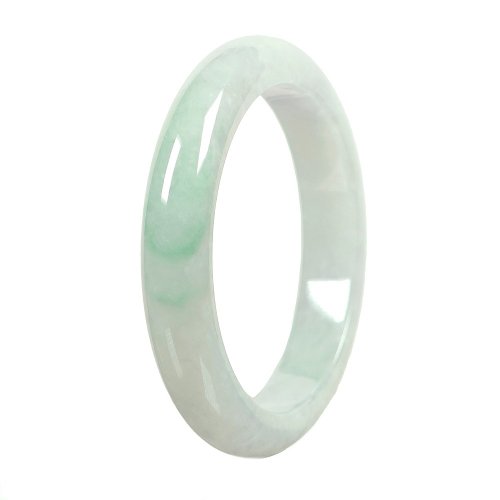 正佳珠寶 Gemsrich Jewelry 【正佳珠寶】翡翠 冰種春帶彩飄綠 微紫飄綠 內徑56mm 翡翠手鐲