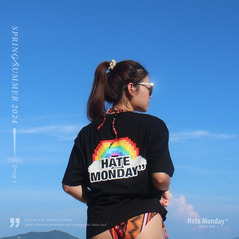 Hate Monday'' - TEE(HMS23-09T22) - Unisex Hoodies & T-Shirts - Cotton & Hemp Black