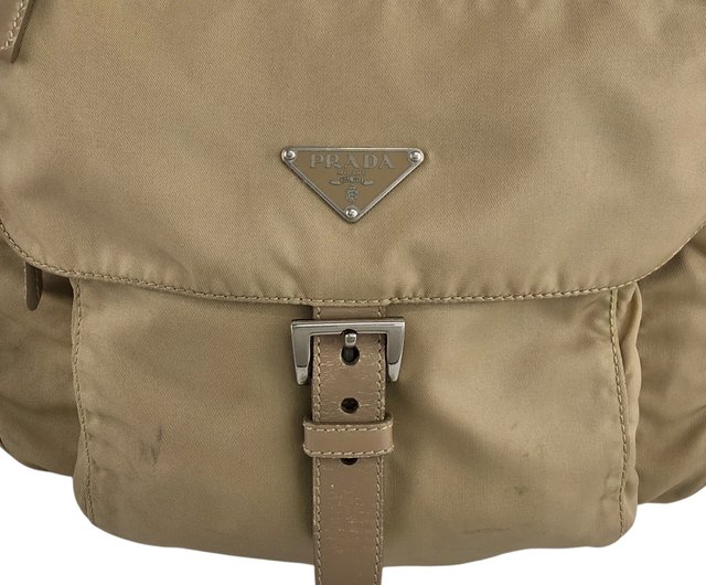 日本直送 名牌中古包 】PRADA プラダ ショルダーバッグ ベージュ