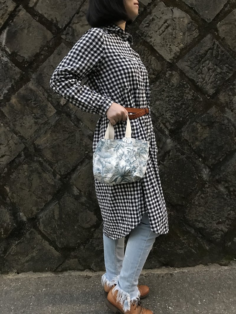 South Island style small bag - Handbags & Totes - Cotton & Hemp Green