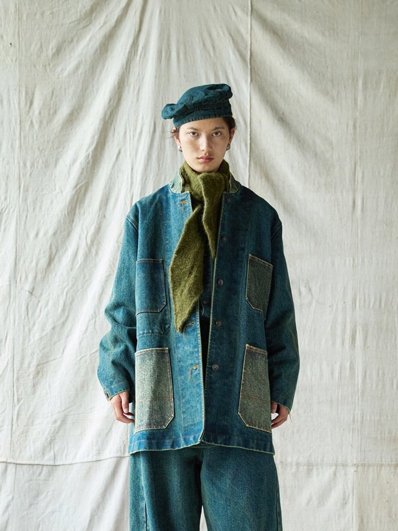 日系復古 / 休閒牛仔外套 / 純棉 - 女大衣/外套 - 其他材質 