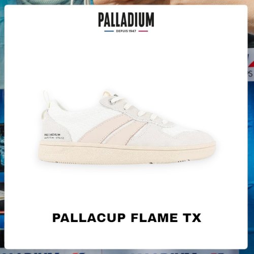 PALLADIUM PALLADIUM PALLACUP FLAME TX 復古休閒鞋 奶油白 74486