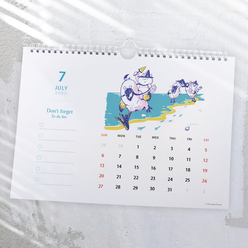 The Great Adventure of the Demon/2025 Illustration Calendar Illustration Diary - ปฏิทิน - กระดาษ ขาว