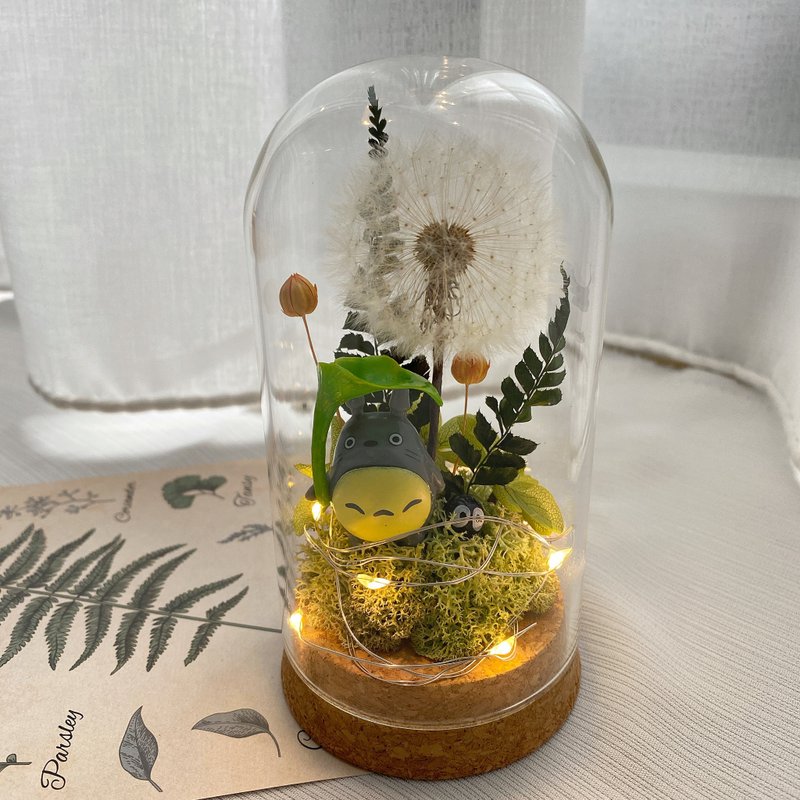 【豆豆龍的小花園】永生蒲公英 迷你瓶中花 - 乾燥花/永生花 - 植物．花 綠色