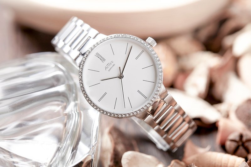Active elegant Collection – Sliver - นาฬิกาผู้หญิง - สแตนเลส สีเงิน