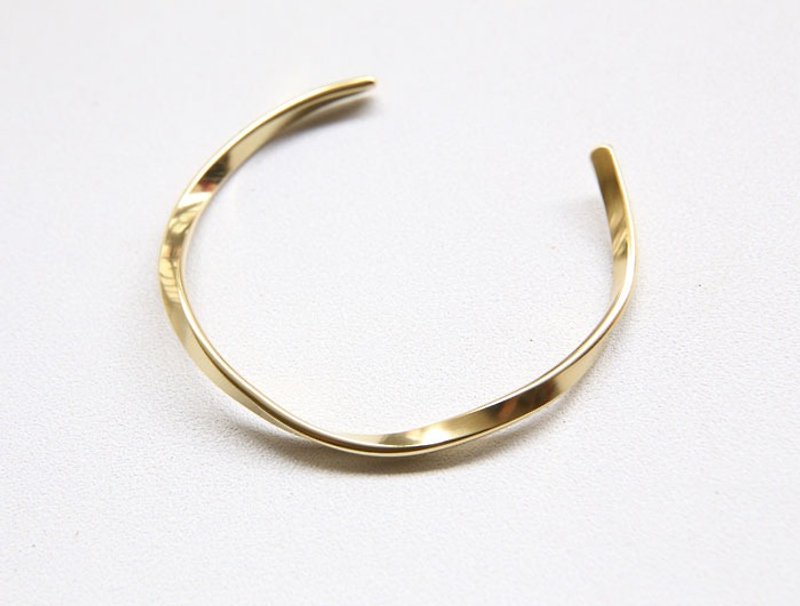 ni.kou Bronze Wave Open Bracelet - Bracelets - Other Metals 