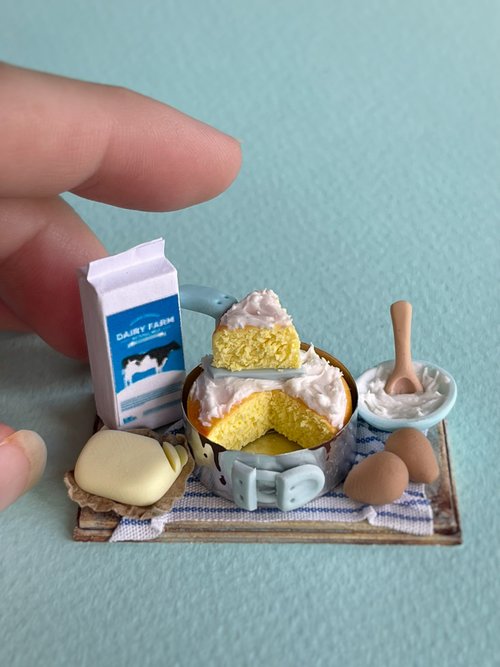 DOLLFOODS Miniature pastries, pie with vegetables