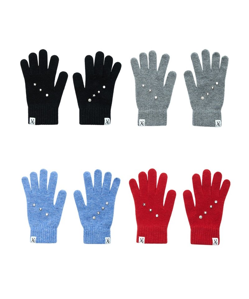 EDDY STUD GLOVES - Gloves & Mittens - Other Materials Black