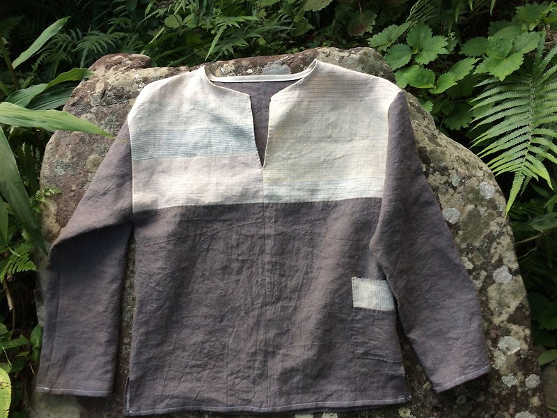 Hemp Kurta shirt - เสื้อเชิ้ตผู้หญิง - ผ้าฝ้าย/ผ้าลินิน 