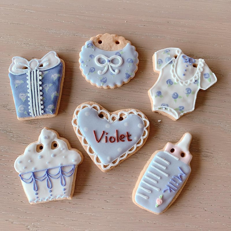 NIJI Cupcake Collection Violet Frosting Biscuit Combination【Customized Gift】