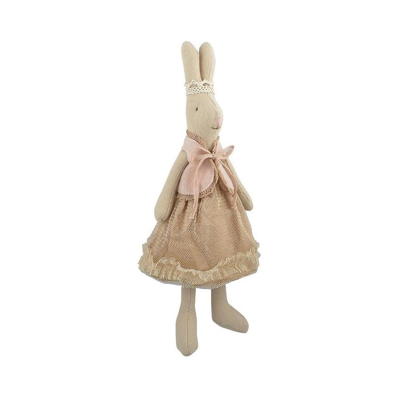 Maileg Mini Princess Rabbit, Sofia - Stuffed Dolls & Figurines - Cotton & Hemp Pink
