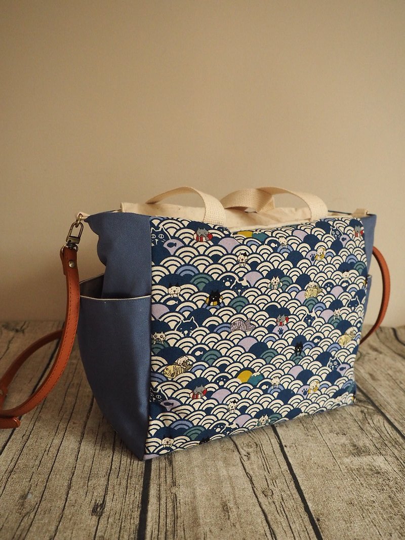 Handmade shoulder bag handbag canvas bag shopping bag