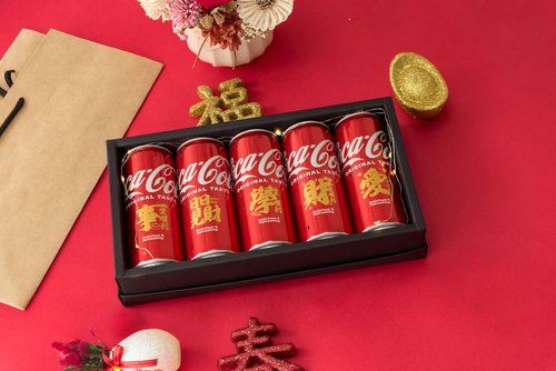 JC 京囍 【新年禮物】燙金字可樂/新年可樂/可口可樂/吉祥話 330ml可樂