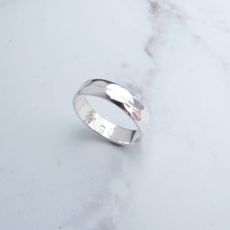 Big staff Taipa [manual × custom × DIY] louver plain sterling silver male ring master custom - General Rings - Sterling Silver Silver