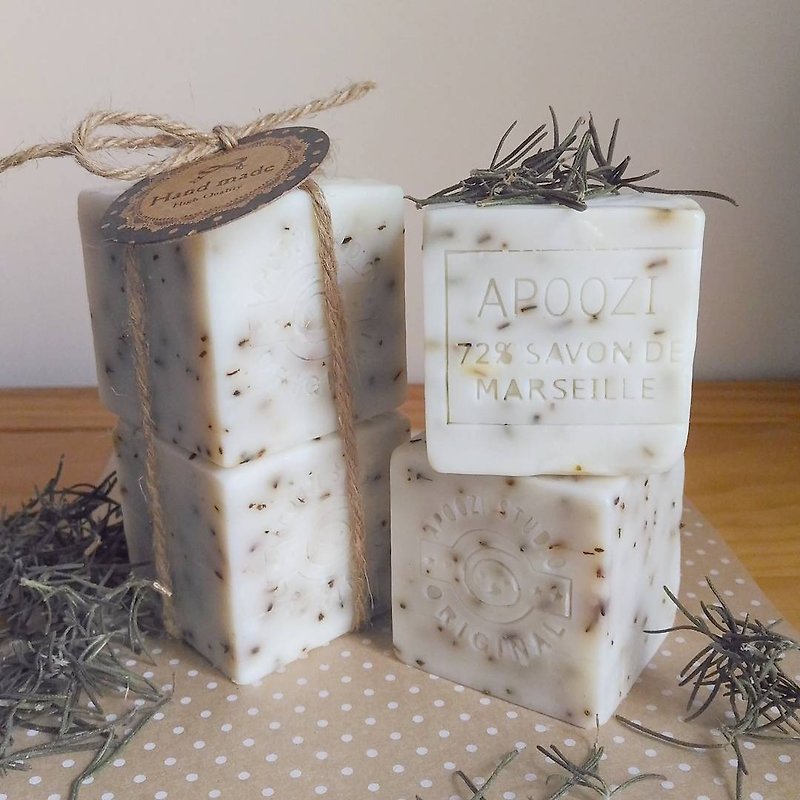 Handmade marseille soap/Rosemary /twopiece - Body Wash - Other Materials Green